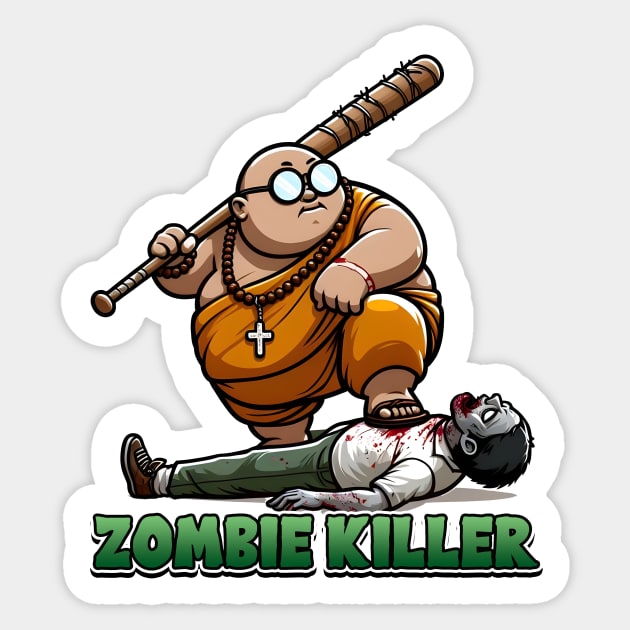 Zombie Killer Sticker by Rawlifegraphic